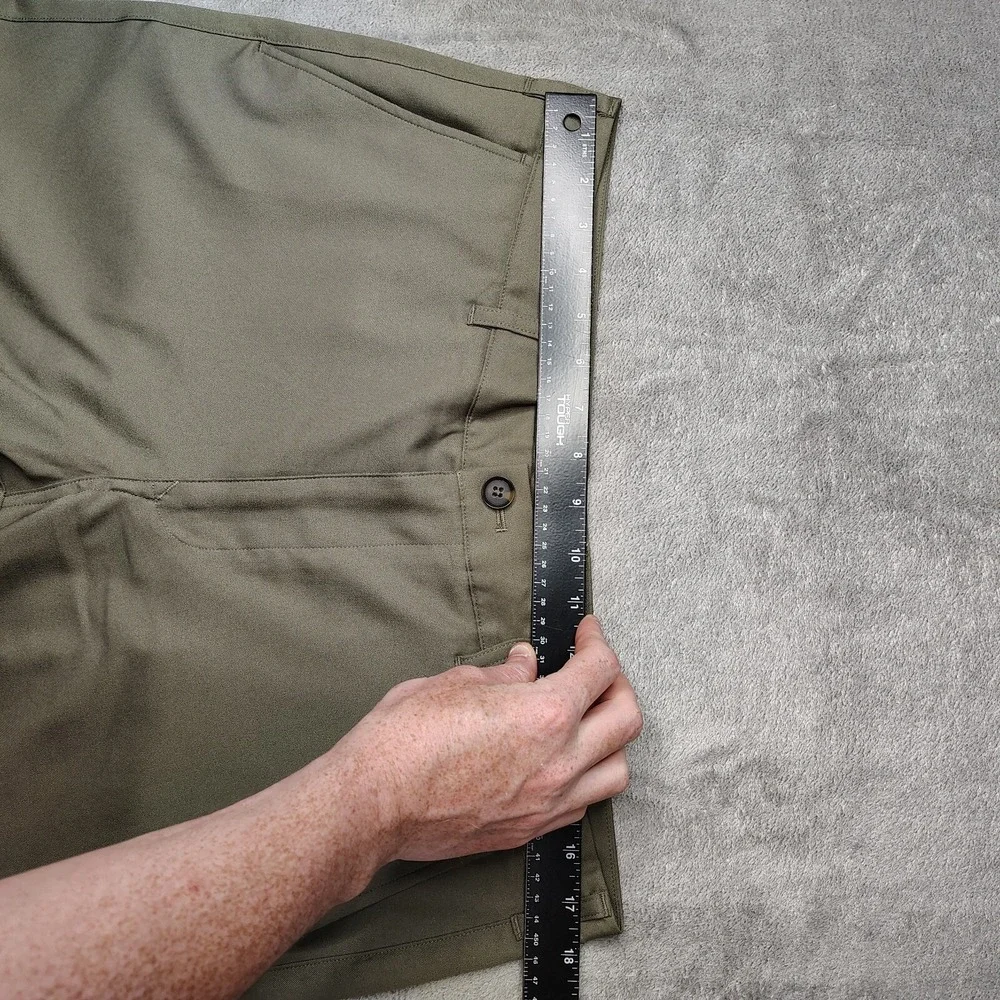 Mizzen Main Pants Men 36x32 Green Baron Chino Golf Performance Straight Athletic - Picture 10 of 14